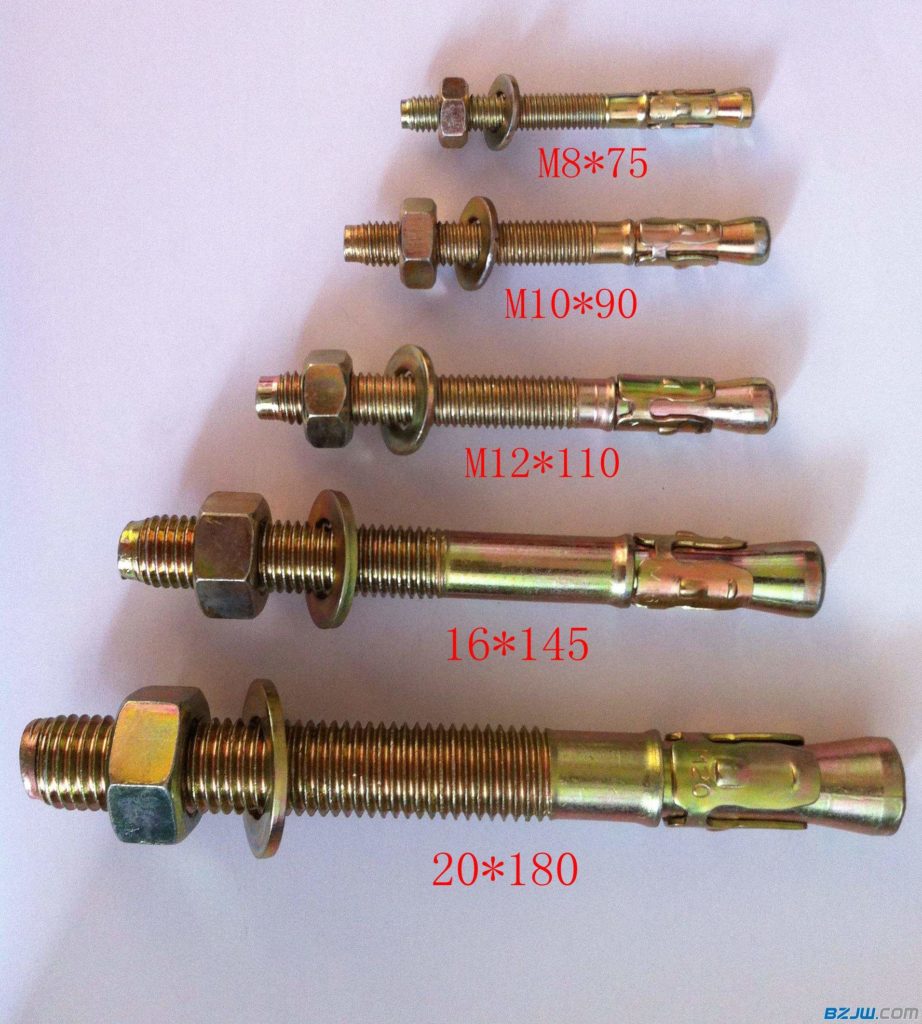 Threaded wedge anchor by thread rolling machine