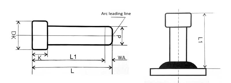 Headed weld studs made by Welding studs automatic making machine