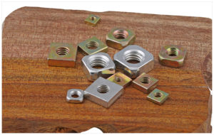 zinc plated steel iron square nut
