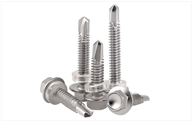 Finished Hex flange swallowtail screws