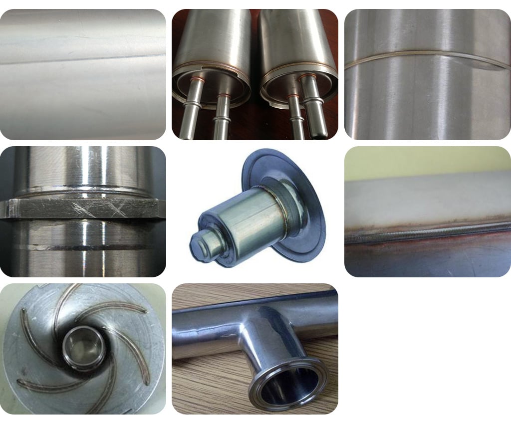 Parts welded by AMR Continuous automatic feeding laser welding machine