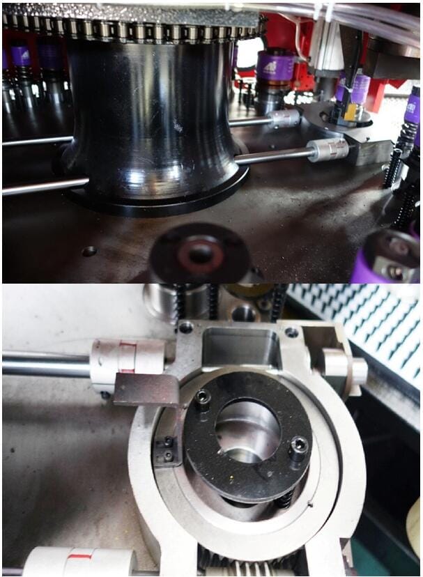 Rotating station manufacturing and feature