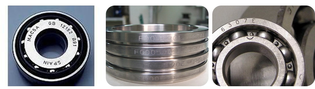 bearing marked by AMT bearing rings automatic laser marking machine