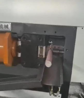 Customized 50mm steel rod billets auto cutting machine with full enclosure